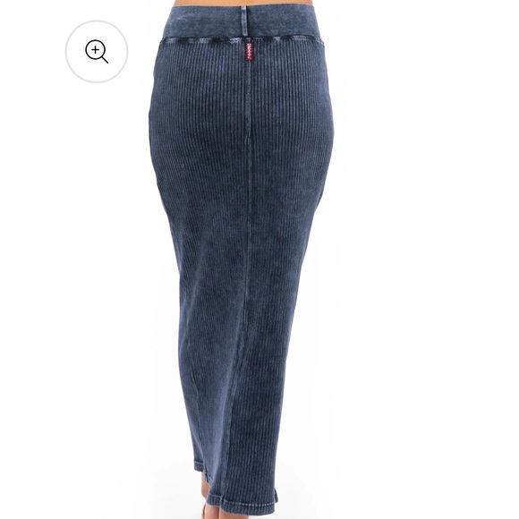 Hard Tail Forever Easy Fit Ribbed Column Maxi Skirt - Picture 3 of 6